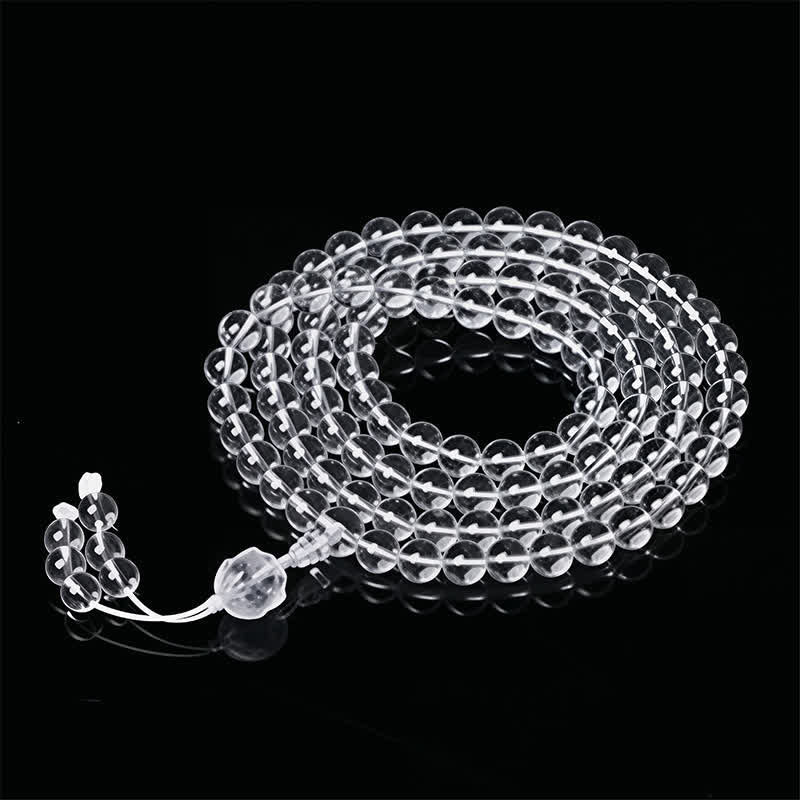 Liuli Lotus 108 Round Beads Enlightenment Mala