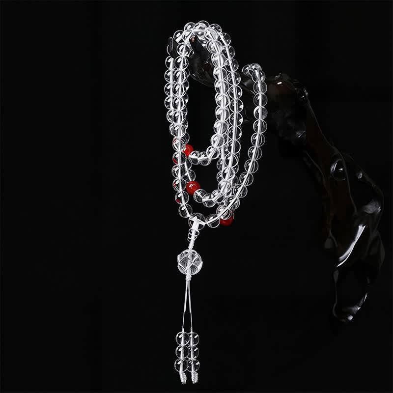 Liuli Lotus 108 Round Beads Enlightenment Mala