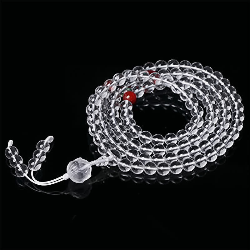 Liuli Lotus 108 Round Beads Enlightenment Mala