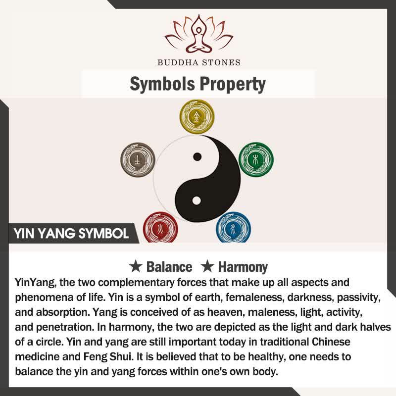Copper Yin Yang Red String Balance Bracelet