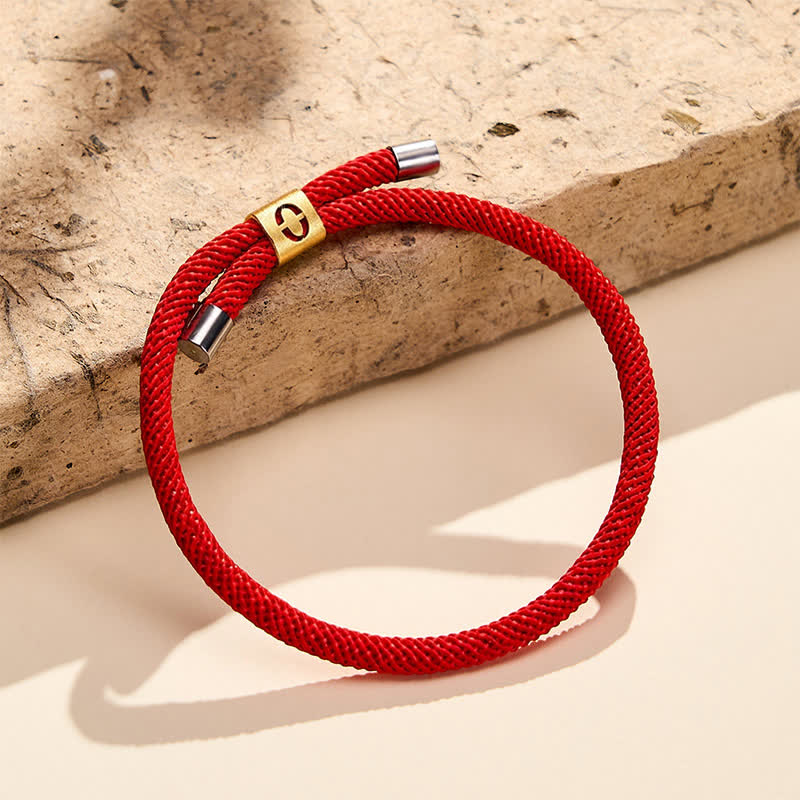 Single-Digit Angel Numbers Adjustable String Protection Bracelet