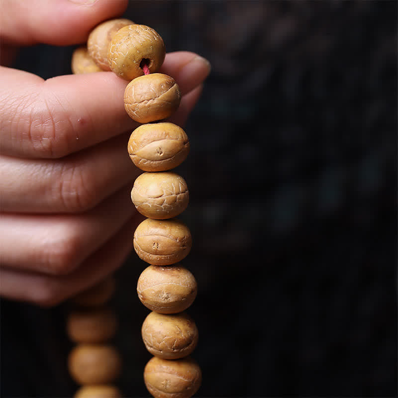 Phoenix Eye Bodhi Wisdom Tibetan Engraved Tassel Wrist Mala