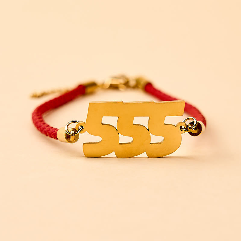 Angel Numbers Titanium Steel Adjustable String Faith Bracelet