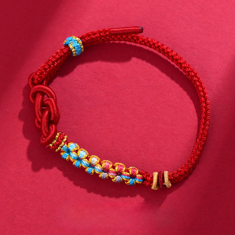 Hand-Woven Red String Chinese Knotting Luck Bracelet