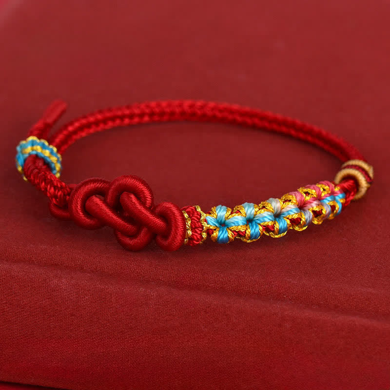 Hand-Woven Red String Chinese Knotting Luck Bracelet