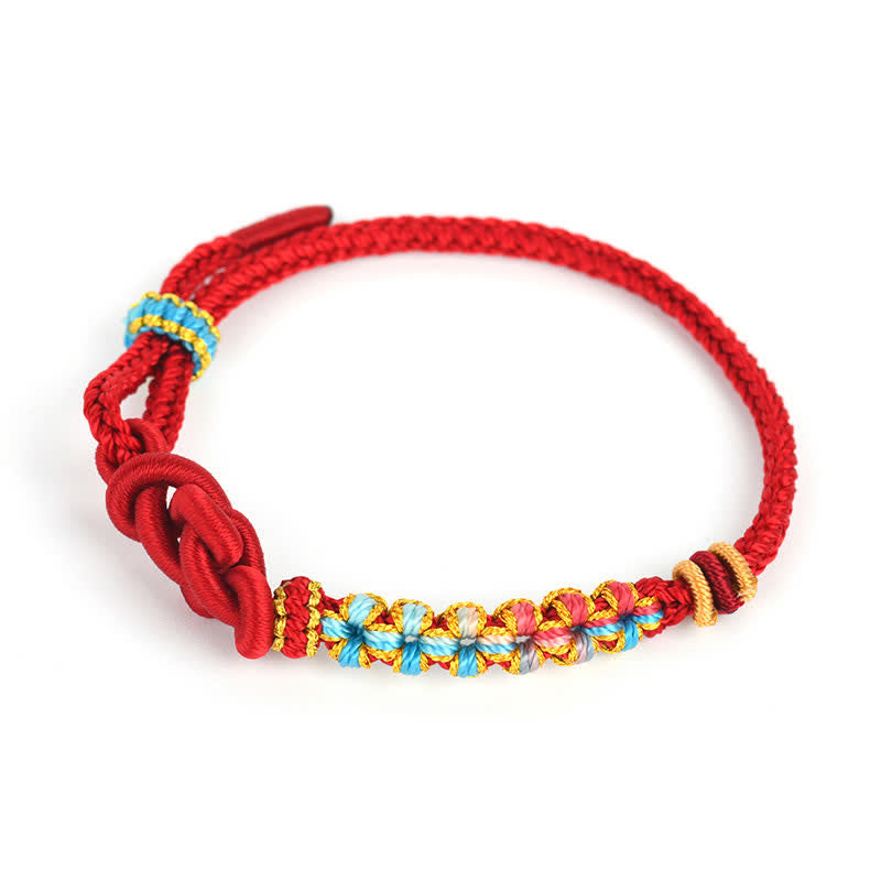 Hand-Woven Red String Chinese Knotting Luck Bracelet