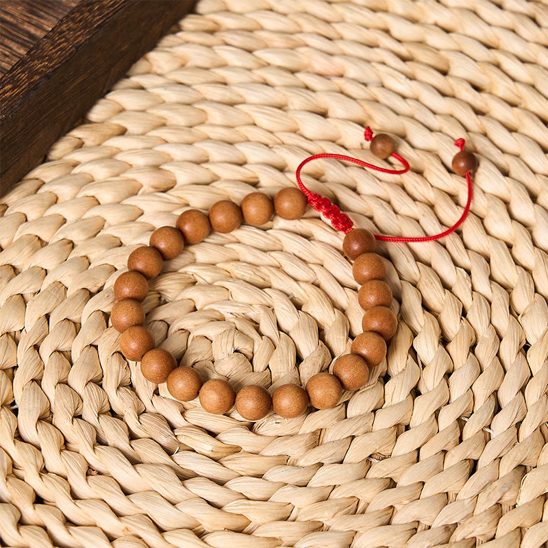 Sandalwood grounding Tibetan Sandalwood Beads Wrist Mala