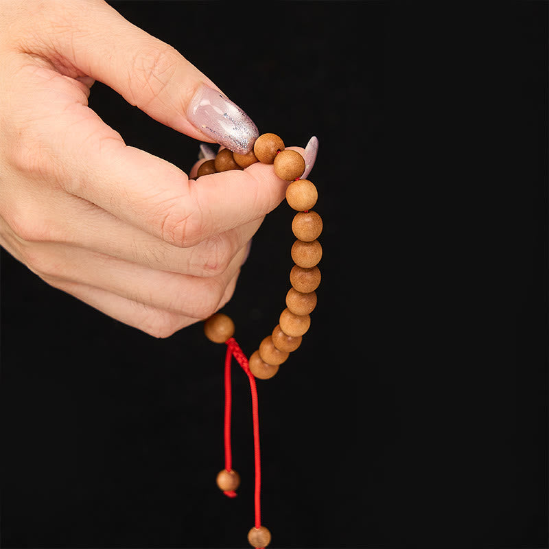 Sandalwood grounding Tibetan Sandalwood Beads Wrist Mala
