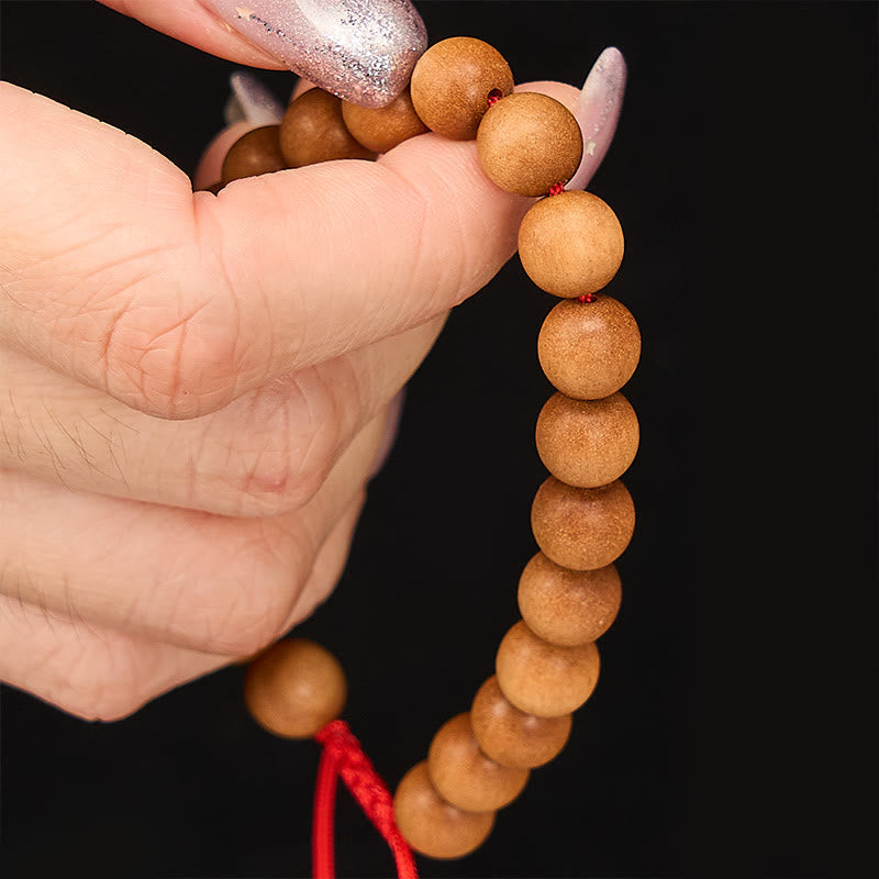 Sandalwood grounding Tibetan Sandalwood Beads Wrist Mala