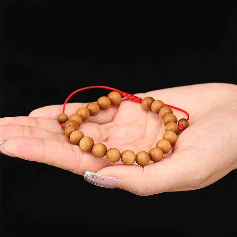 Sandalwood grounding Tibetan Sandalwood Beads Wrist Mala