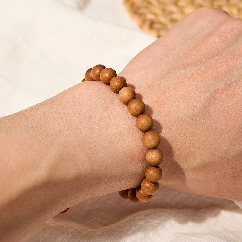 Sandalwood grounding Tibetan Sandalwood Beads Wrist Mala