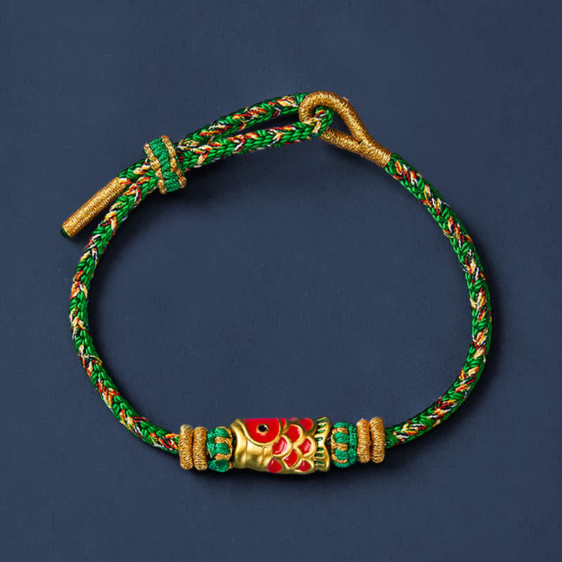 Koi Fish Luck Hand-Woven String Bracelet
