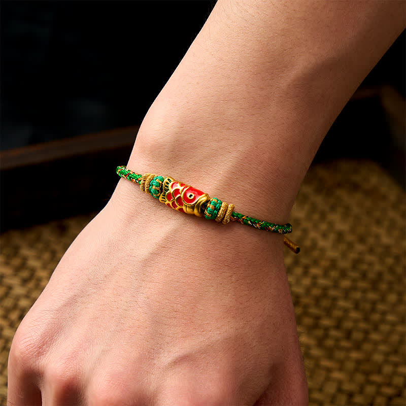 Koi Fish Luck Hand-Woven String Bracelet
