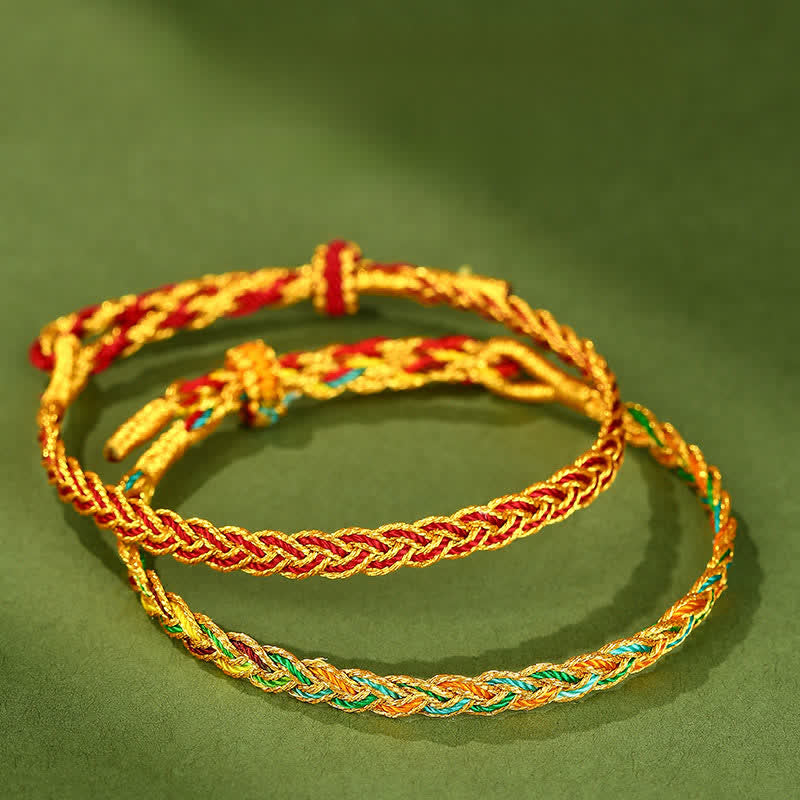 Hand-Woven Colorful Red String Luck Braided Bracelet