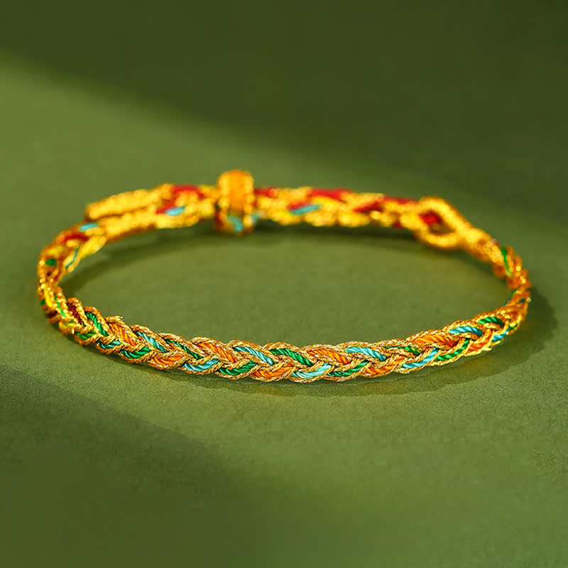 Hand-Woven Colorful Red String Luck Braided Bracelet