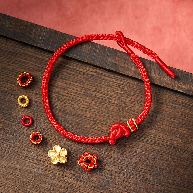 Flower Braided Rope Knot Adjustable Bracelet
