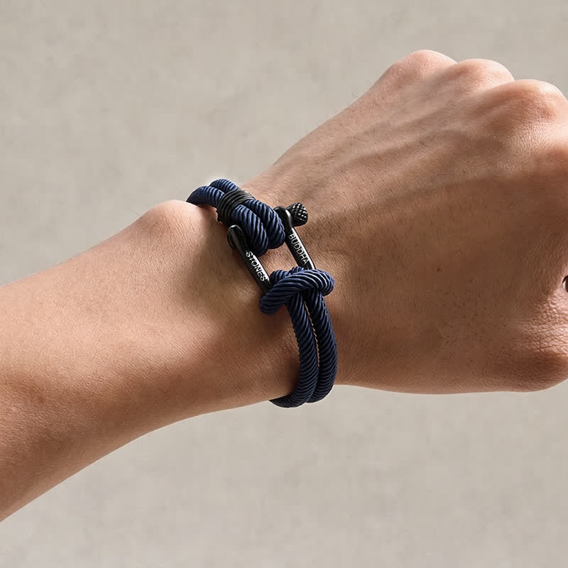 Titanium Steel Shackle Rope Strengthen Bracelet