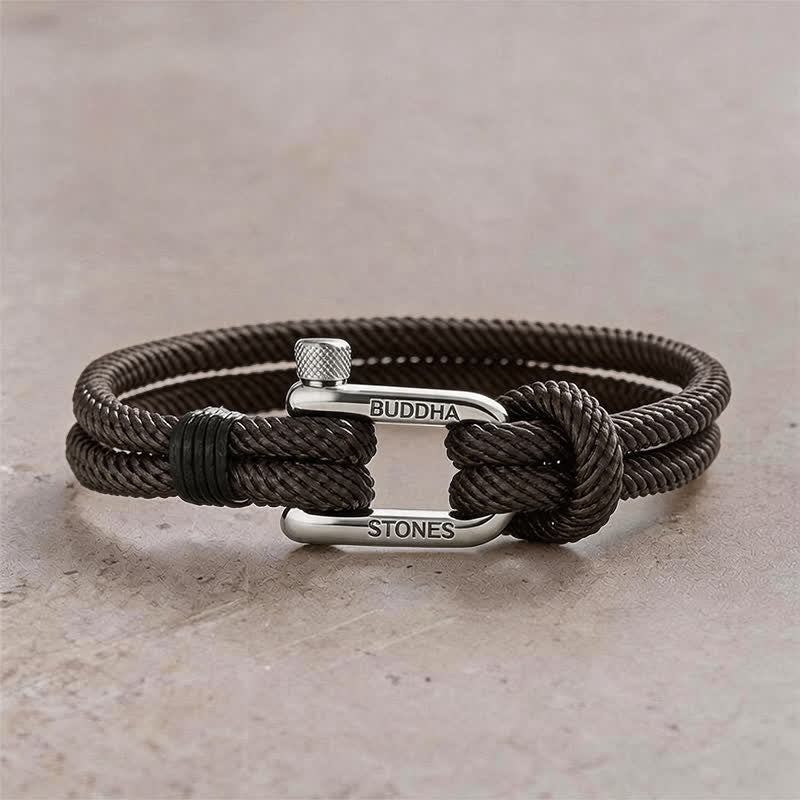 Titanium Steel Shackle Rope Strengthen Bracelet