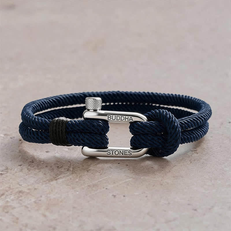 Titanium Steel Shackle Rope Strengthen Bracelet