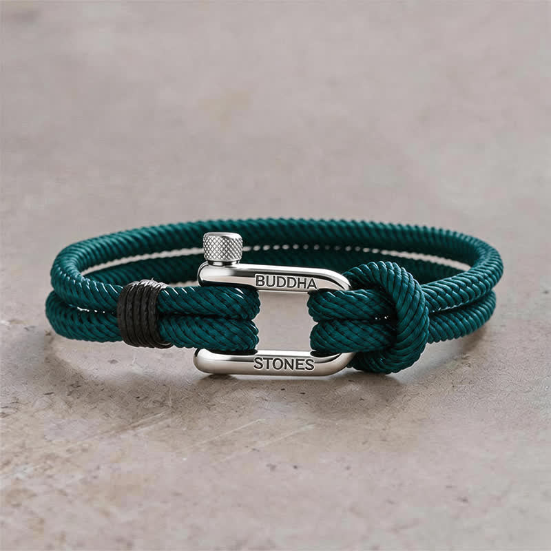 Titanium Steel Shackle Rope Strengthen Bracelet