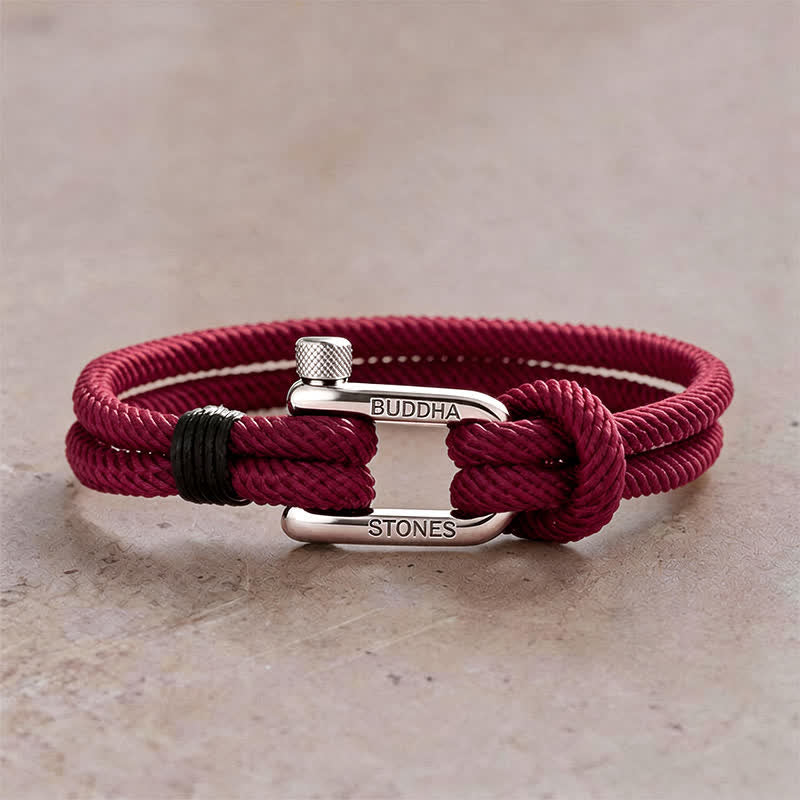 Titanium Steel Shackle Rope Strengthen Bracelet