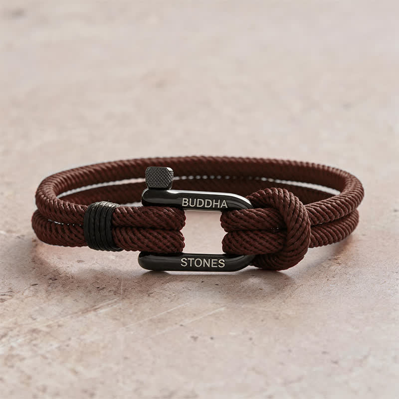 Titanium Steel Shackle Rope Strengthen Bracelet