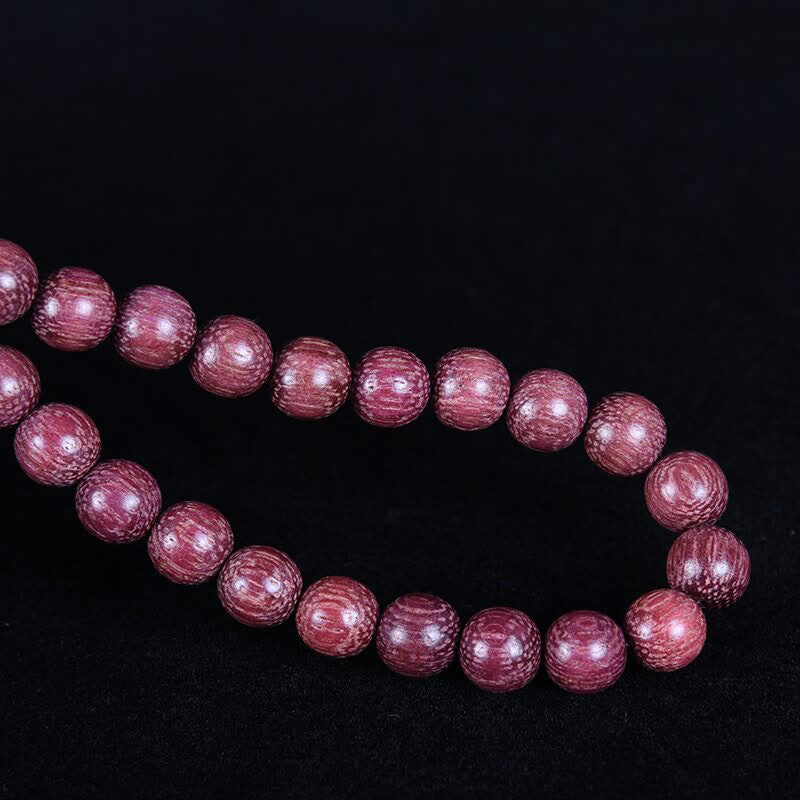 Natural Peltogyne Gourd 108 Bead Mala