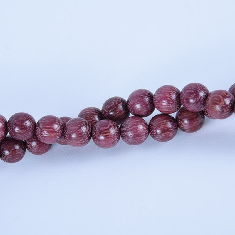 Natural Peltogyne Gourd 108 Bead Mala