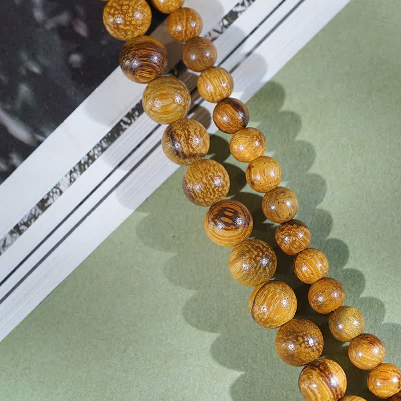 Natural Marblewood Harmony 108 Bead Mala