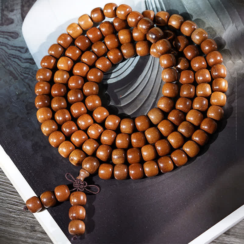 Natural Jujube Wood 108 Bead Mala