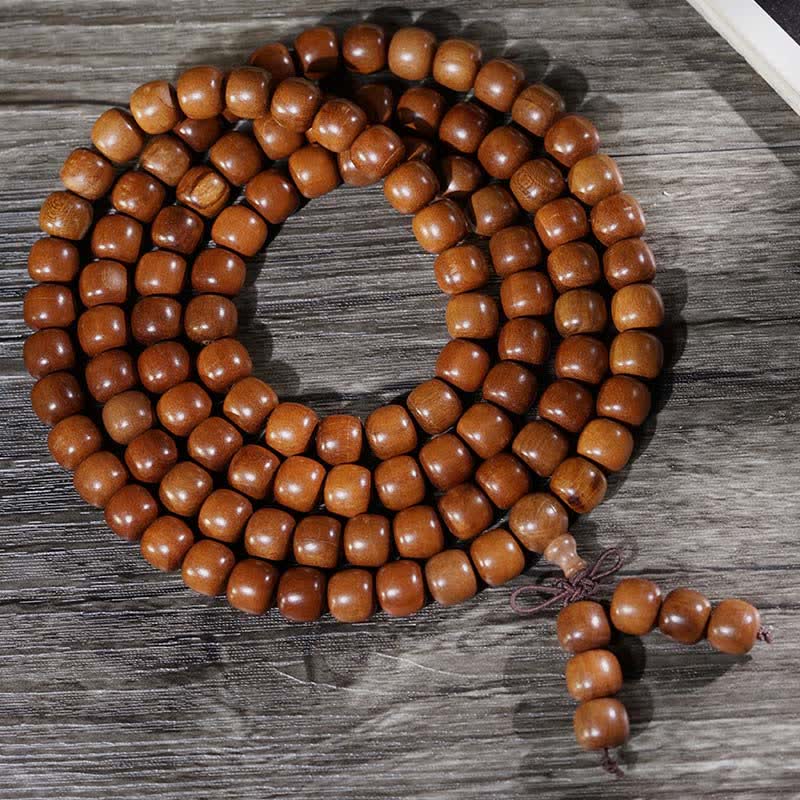 Natural Jujube Wood 108 Bead Mala
