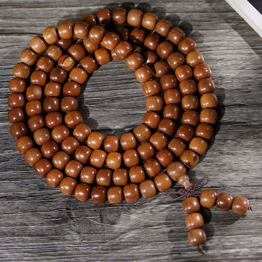 Natural Jujube Wood 108 Bead Mala