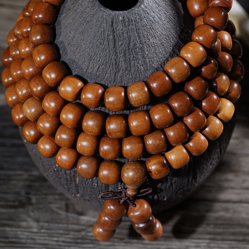 Natural Jujube Wood 108 Bead Mala