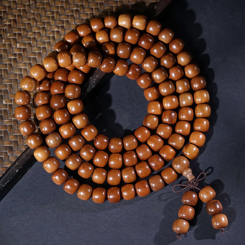 Natural Jujube Wood 108 Bead Mala