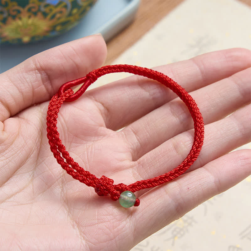 Green Aventurine Red String Balance Bracelet