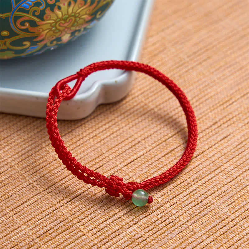 Green Aventurine Red String Balance Bracelet