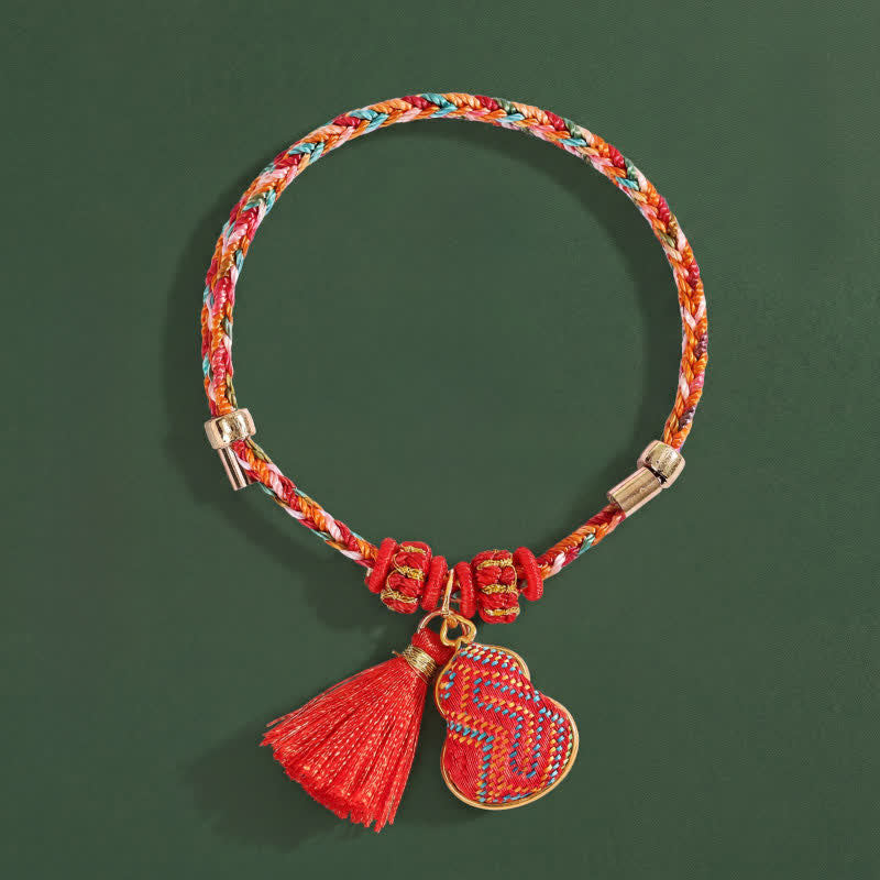 Five Color Red String Song Brocade Gourd Protection Bracelet
