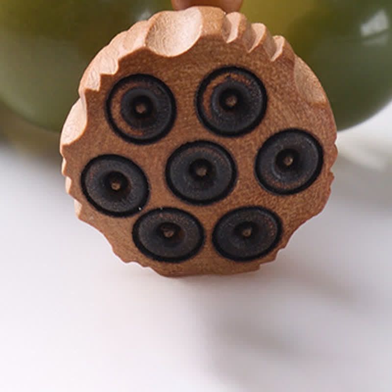 White Bodhi Seed Lotus Pod Grounding Hand-Polished Tactile Meditation Beads Decorations