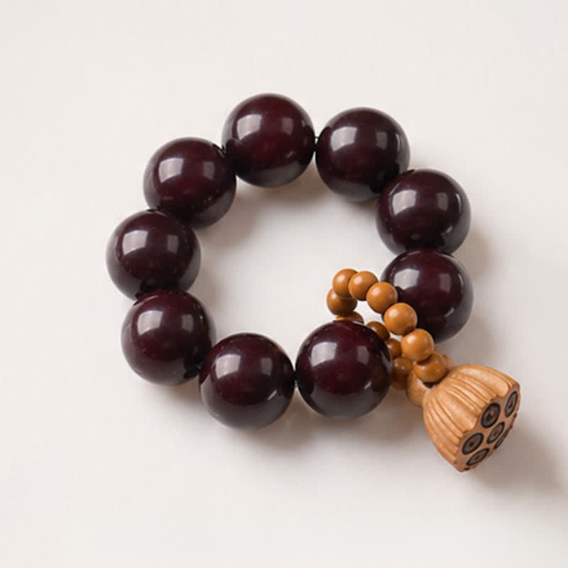 White Bodhi Seed Lotus Pod Grounding Hand-Polished Tactile Meditation Beads Decorations