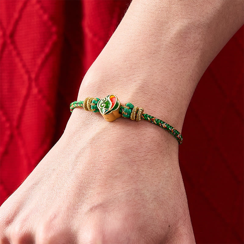 Hand-Woven String Koi Fish Success Rope Bracelet
