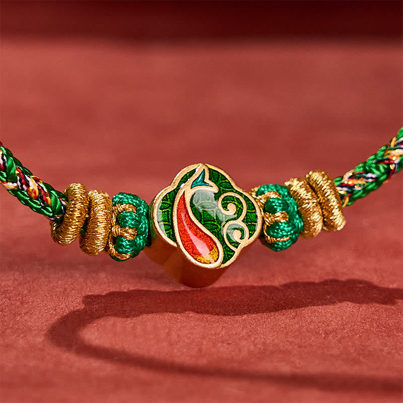 Hand-Woven String Koi Fish Success Rope Bracelet