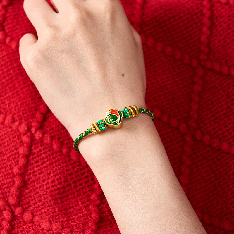 Hand-Woven String Koi Fish Success Rope Bracelet