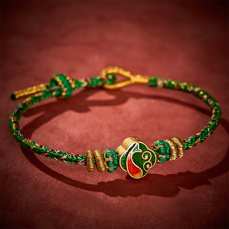 Hand-Woven String Koi Fish Success Rope Bracelet