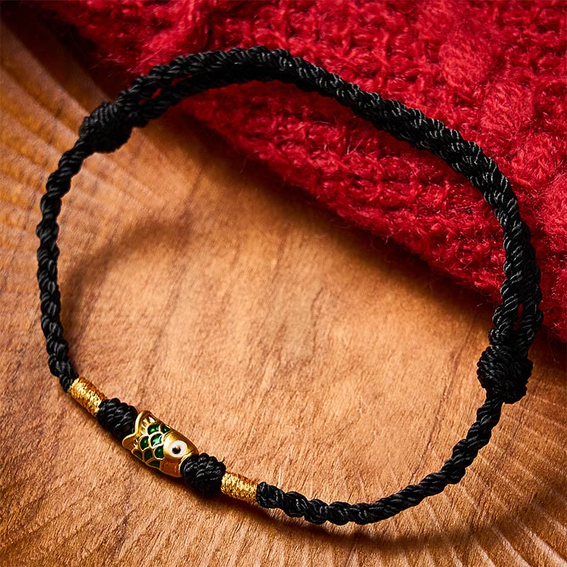 Hand-Woven Koi Fish Success Rope Bracelet