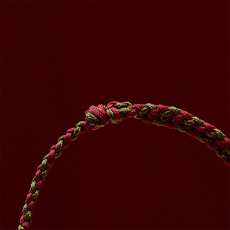 Braided Colorful Red Green String Koi Fish Luck Bracelet Anklet
