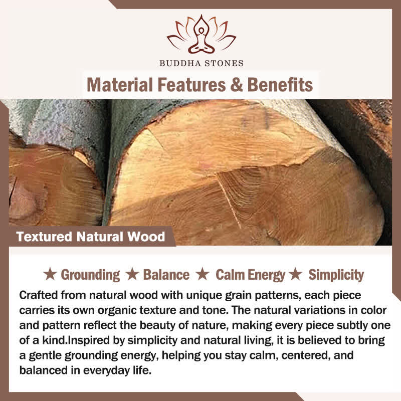 Natural Wood Square Ritual Box Purification Incense Burner
