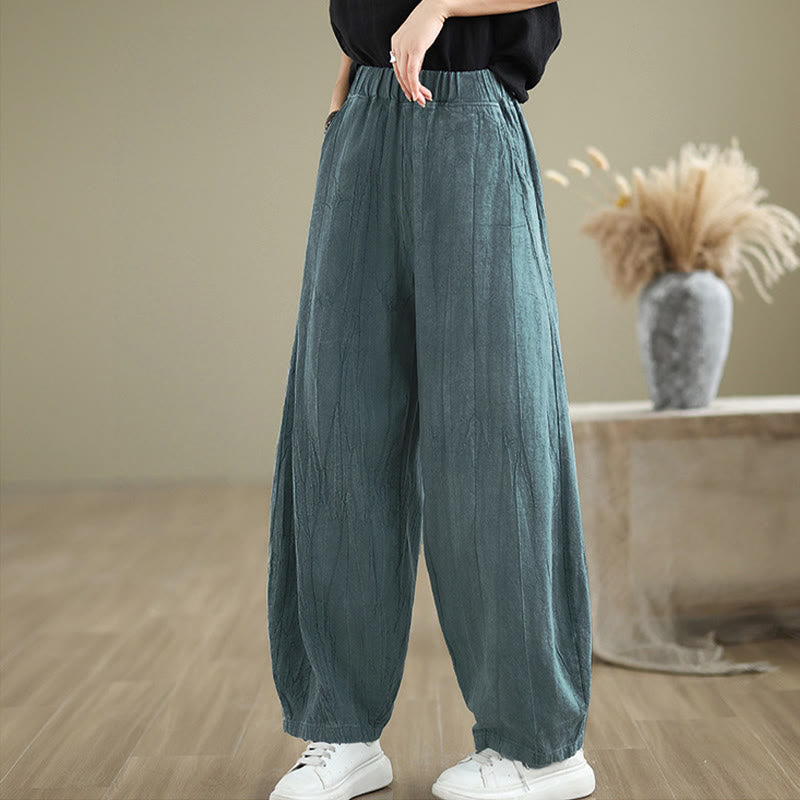 Casual Plain Women's Harem Pants With Pockets