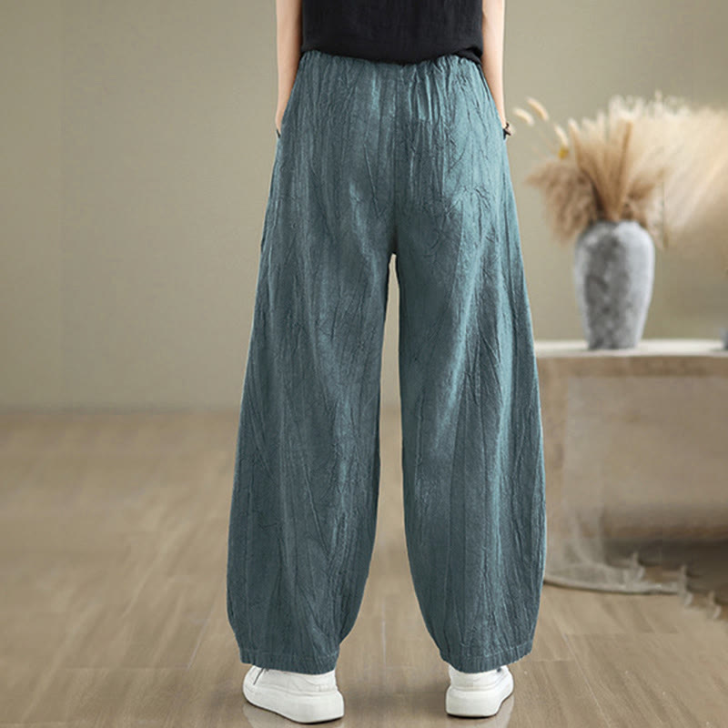 Casual Plain Women's Harem Pants With Pockets