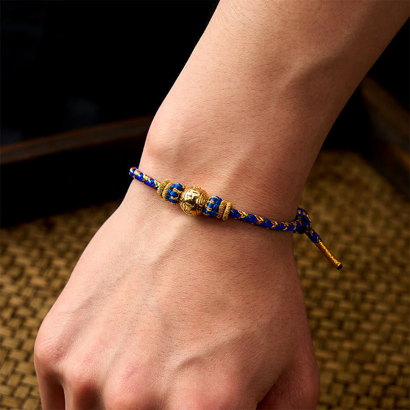 Hand-Woven String Om Mani Padme Hum Peace Bracelet