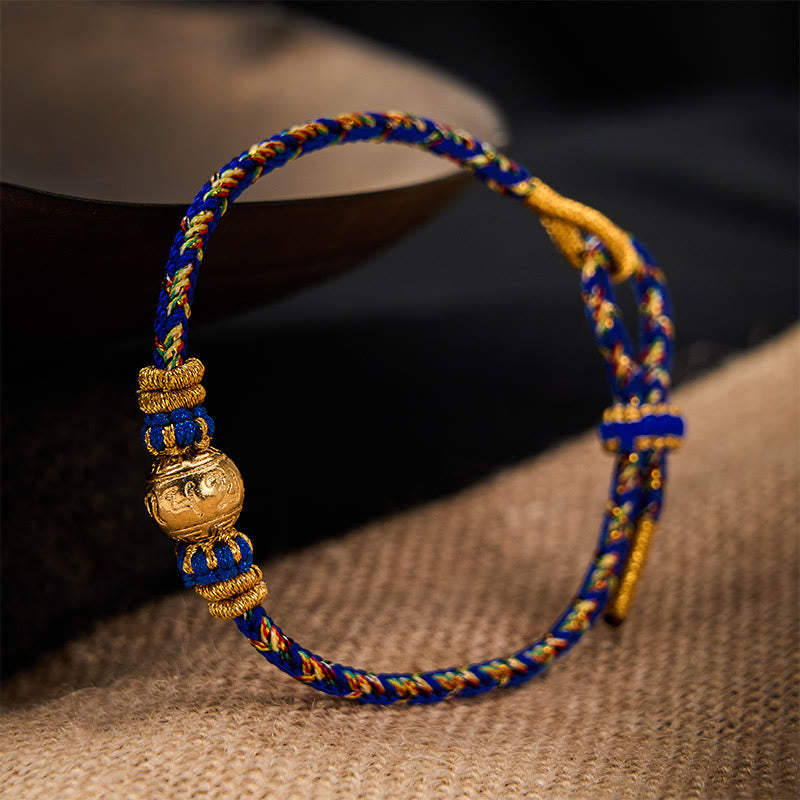 Hand-Woven String Om Mani Padme Hum Peace Bracelet